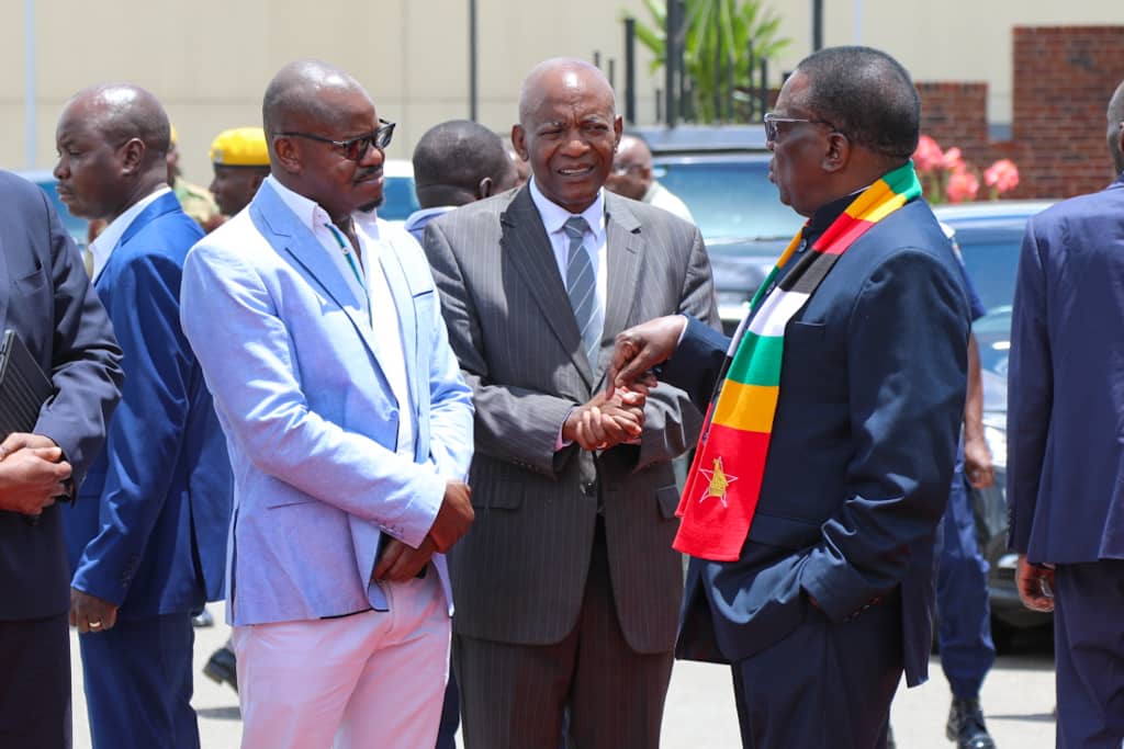 HE President Mnangagwa arrival from Botswana